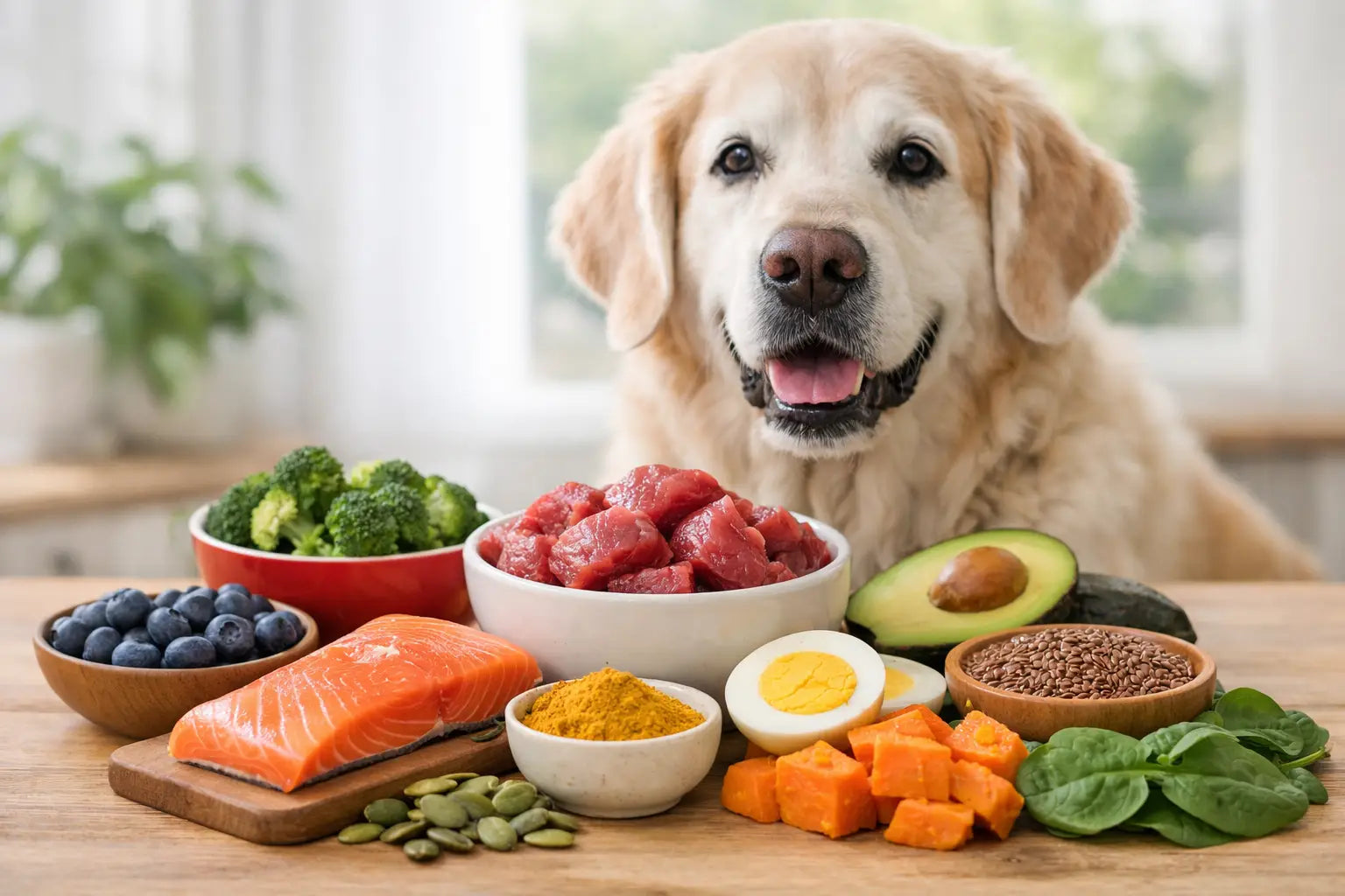 9 Superfoods for Senior Dogs That Support Aging