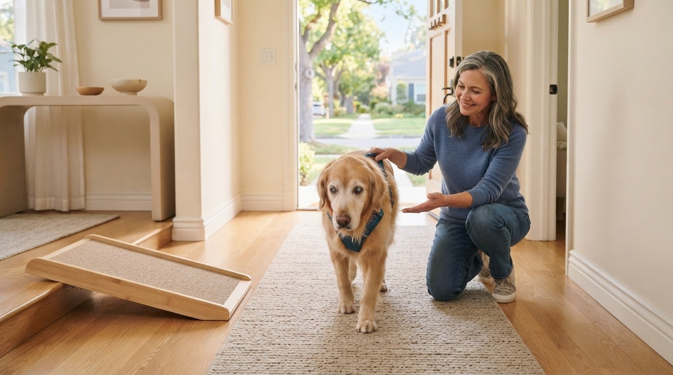 Helping a Blind Dog with Arthritis Navigate: A Practical Home and Walking Guide