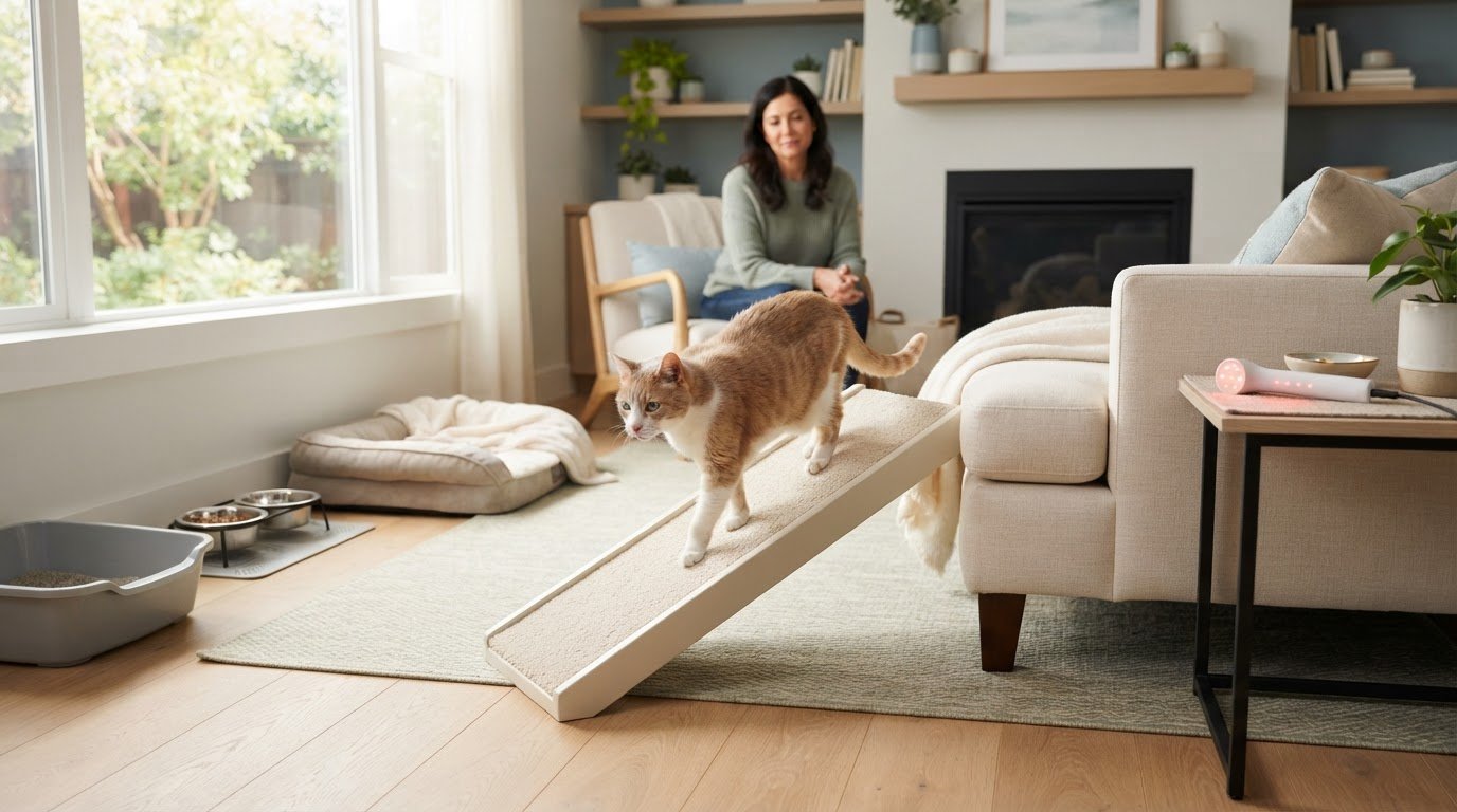 Managing Cat Joint Pain at Home: Safe Care, Laser Therapy, and Next Steps