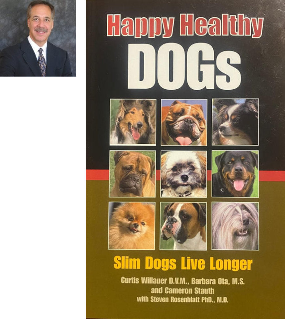 HAPPY HEALTHY DOGS BOOK COVER WITH DR STEVEN ROSENBLATT 